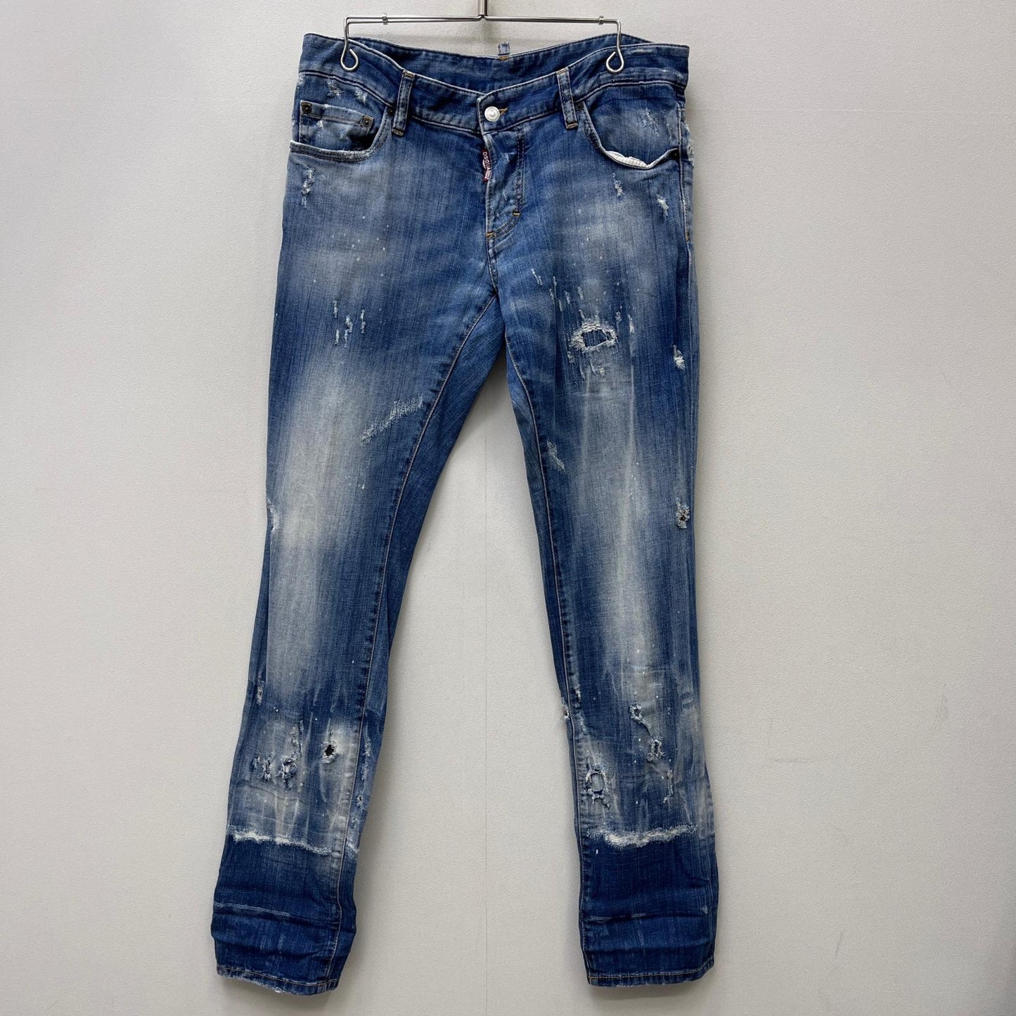 【中古】DSQUARED2 | ディースクエアード ペンキ ハードダメージ加工 デニムパンツ S74LA0772 インディゴ サイズ：50【加古川店】