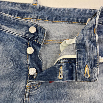 【中古】DSQUARED2 | ディースクエアード ペンキ ハードダメージ加工 デニムパンツ S74LA0772 インディゴ サイズ：50【加古川店】