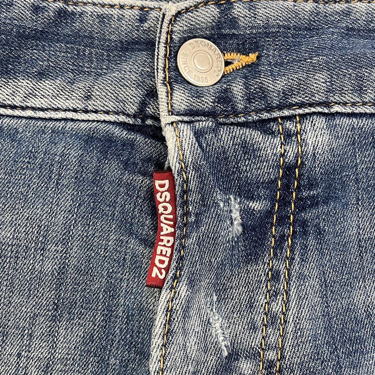 【中古】DSQUARED2 | ディースクエアード ペンキ ハードダメージ加工 デニムパンツ S74LA0772 インディゴ サイズ：50【加古川店】