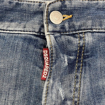 【中古】DSQUARED2 | ディースクエアード ペンキ ハードダメージ加工 デニムパンツ S74LA0772 インディゴ サイズ：50【加古川店】