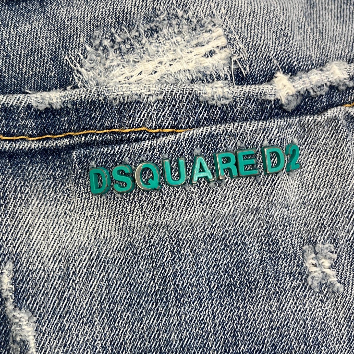 【中古】DSQUARED2 | ディースクエアード ペンキ ハードダメージ加工 デニムパンツ S74LA0772 インディゴ サイズ：50【加古川店】