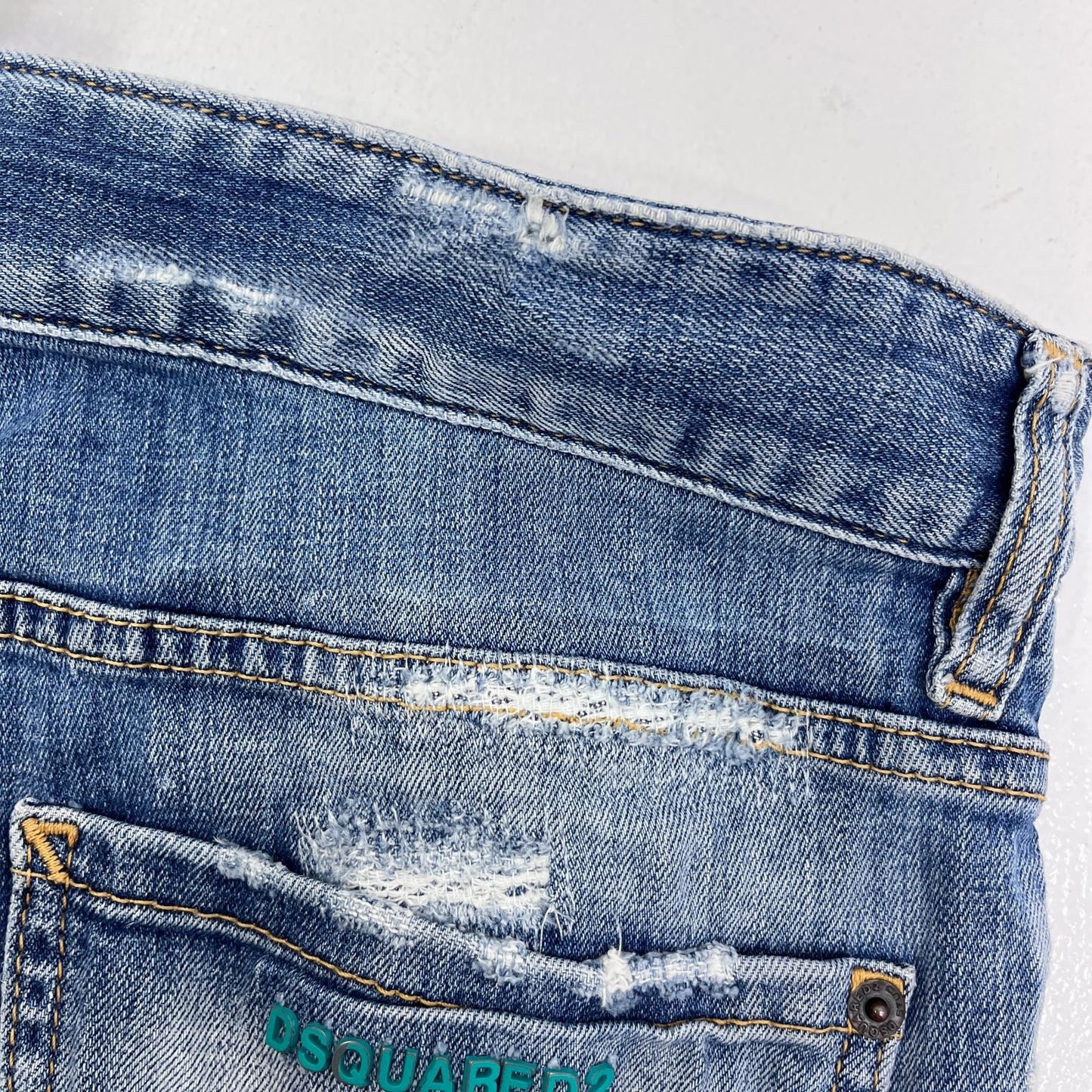 【中古】DSQUARED2 | ディースクエアード ペンキ ハードダメージ加工 デニムパンツ S74LA0772 インディゴ サイズ：50【加古川店】
