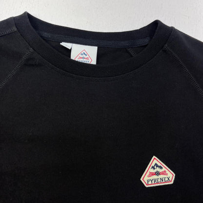【中古】Pyrenex | ピレネックス ロゴワッペン 半袖Ｔシャツ HMR016 ブラック サイズ：S【加古川店】