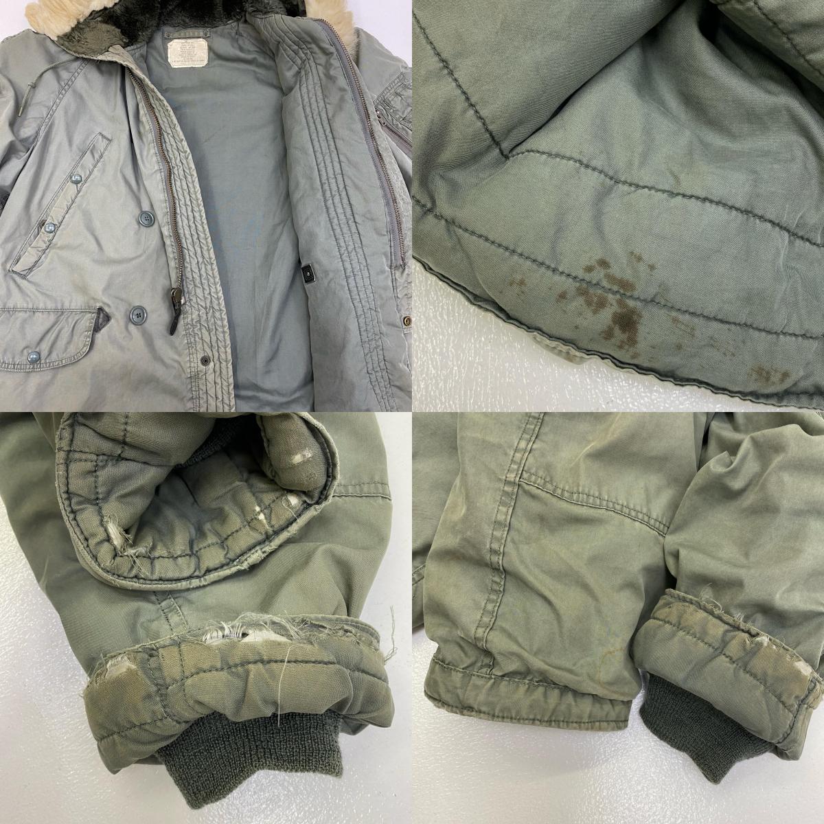 【中古】MILITARY衣料 | ミリタリーイリョウ TYPE N-3B greenbrier ミリタリージャケット MIL-P-62791 カーキ サイズ：L【加古川店】