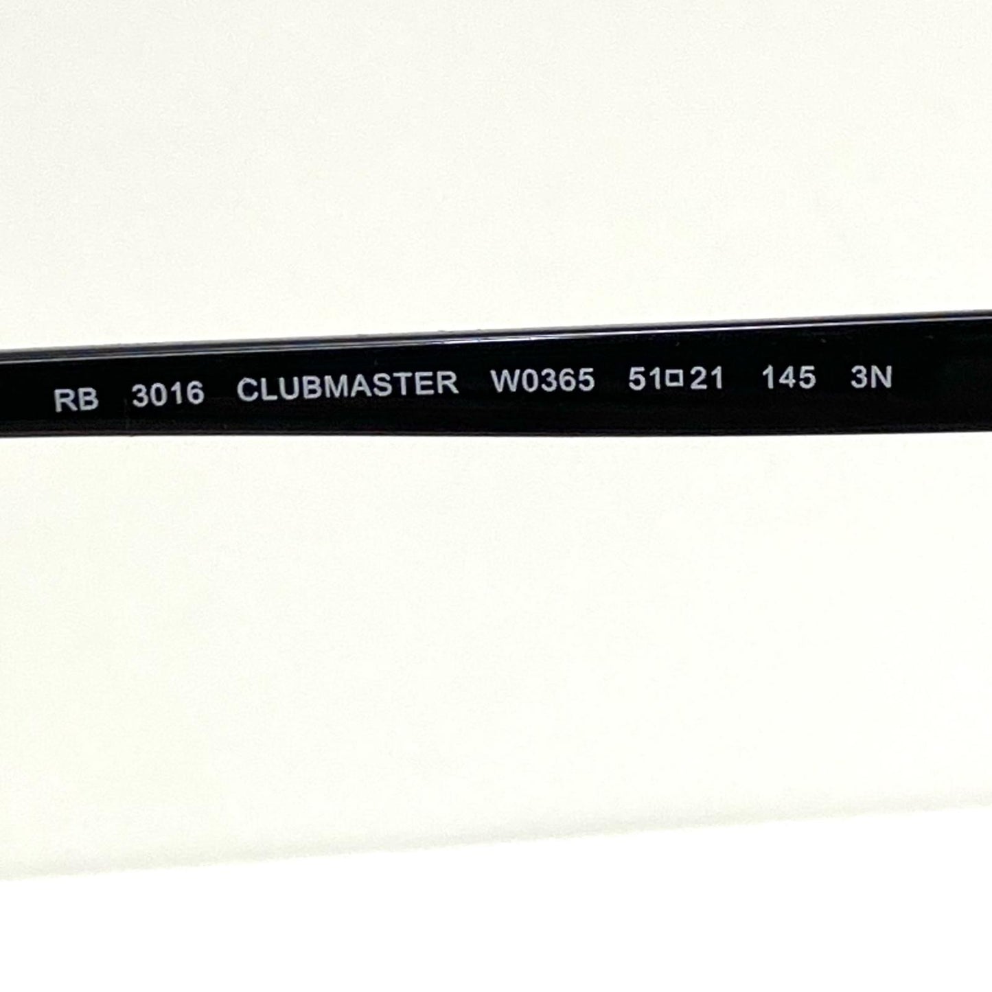 【中古】RAY BAN | レイバン CLUBMASTER サングラス rb3016 ブラック【加古川店】