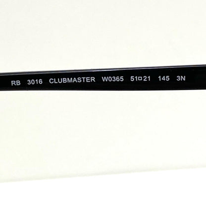 【中古】RAY BAN | レイバン CLUBMASTER サングラス rb3016 ブラック【加古川店】
