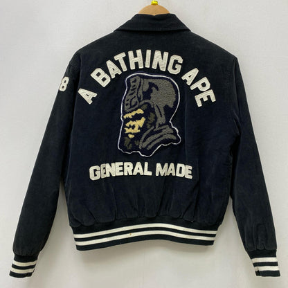 【中古】A BATHING APE | アベイシングエイプ GENERAL CORDUROY VARSITY スタジャン ブラック サイズ：M【加古川店】