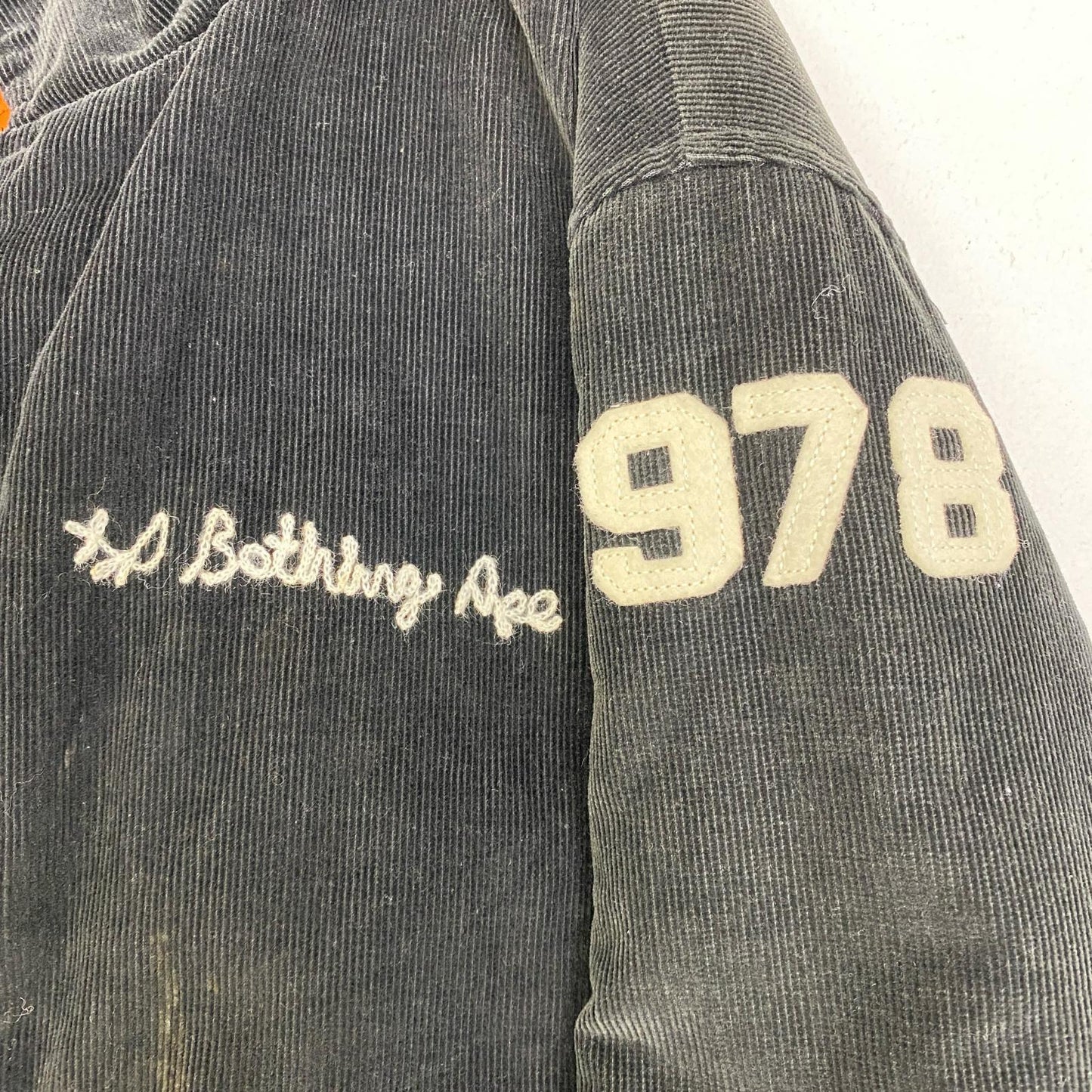 【中古】A BATHING APE | アベイシングエイプ GENERAL CORDUROY VARSITY スタジャン ブラック サイズ：M【加古川店】