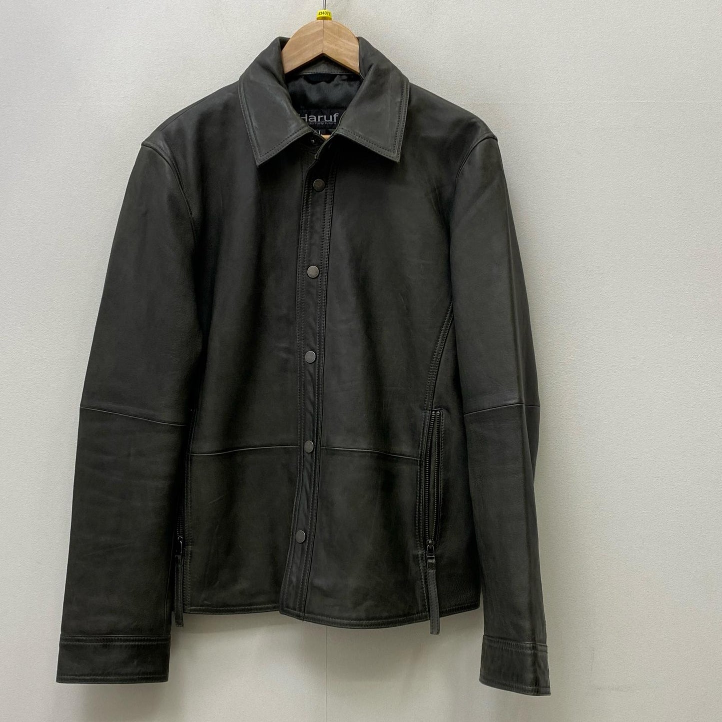 【中古】 スナップボタン レザージャケット レザー ブラック【加古川店】