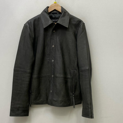 【中古】 スナップボタン レザージャケット レザー ブラック【加古川店】