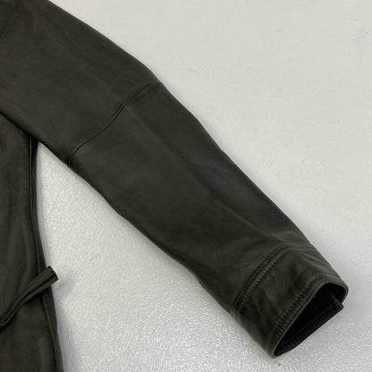 【中古】 スナップボタン レザージャケット レザー ブラック【加古川店】