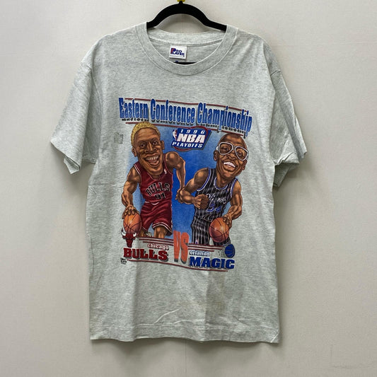 【中古】 nba:chicago bulls vs orlando magic 半袖Ｔシャツ グレー サイズ：M【加古川店】