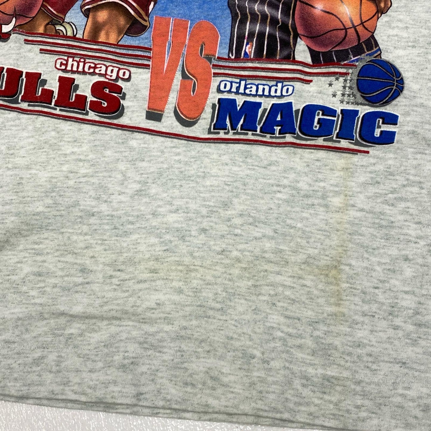 【中古】 nba:chicago bulls vs orlando magic 半袖Ｔシャツ グレー サイズ：M【加古川店】