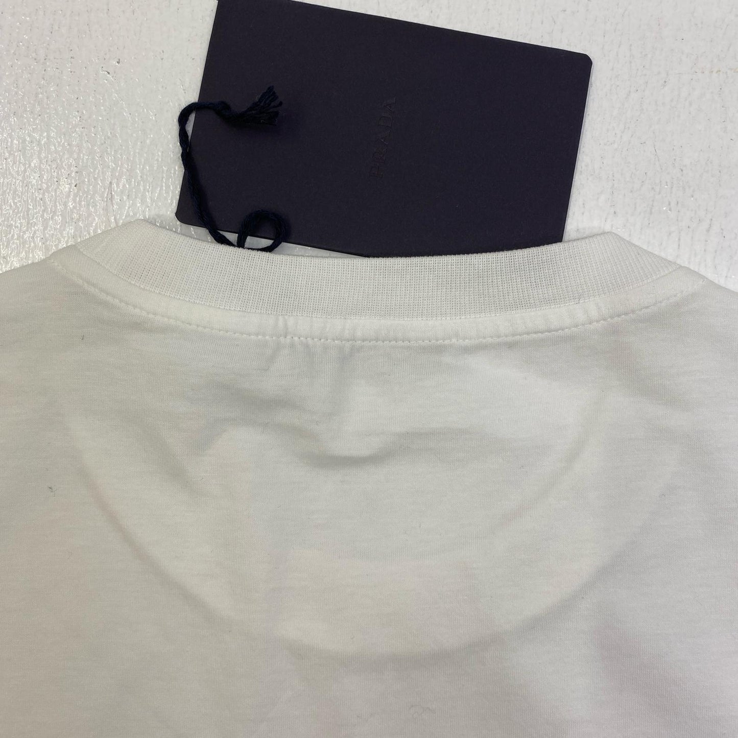 【中古】PRADA | プラダ 半袖Ｔシャツ DNA829 ホワイト サイズ：L【加古川店】