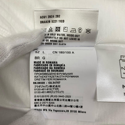 【中古】PRADA | プラダ 半袖Ｔシャツ DNA829 ホワイト サイズ：L【加古川店】