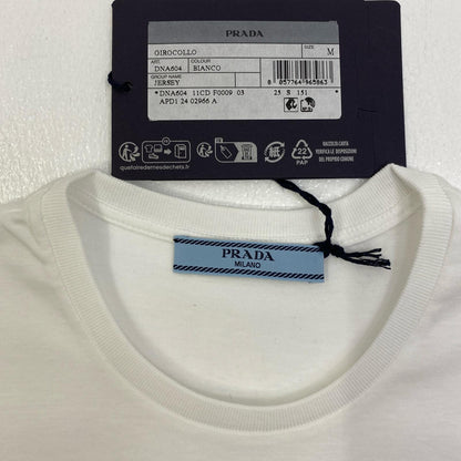【中古】PRADA | プラダ 半袖Ｔシャツ DNA604 ホワイト サイズ：M【加古川店】