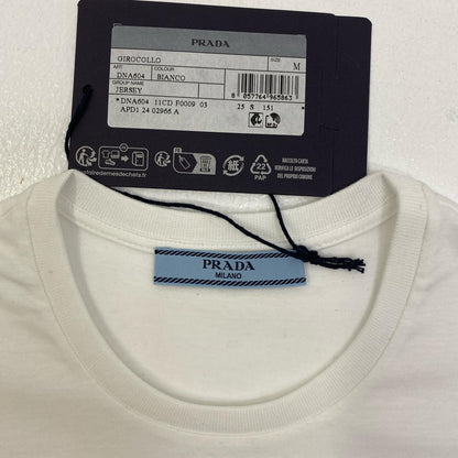 【中古】PRADA | プラダ 半袖Ｔシャツ DNA604 ホワイト サイズ：M【加古川店】