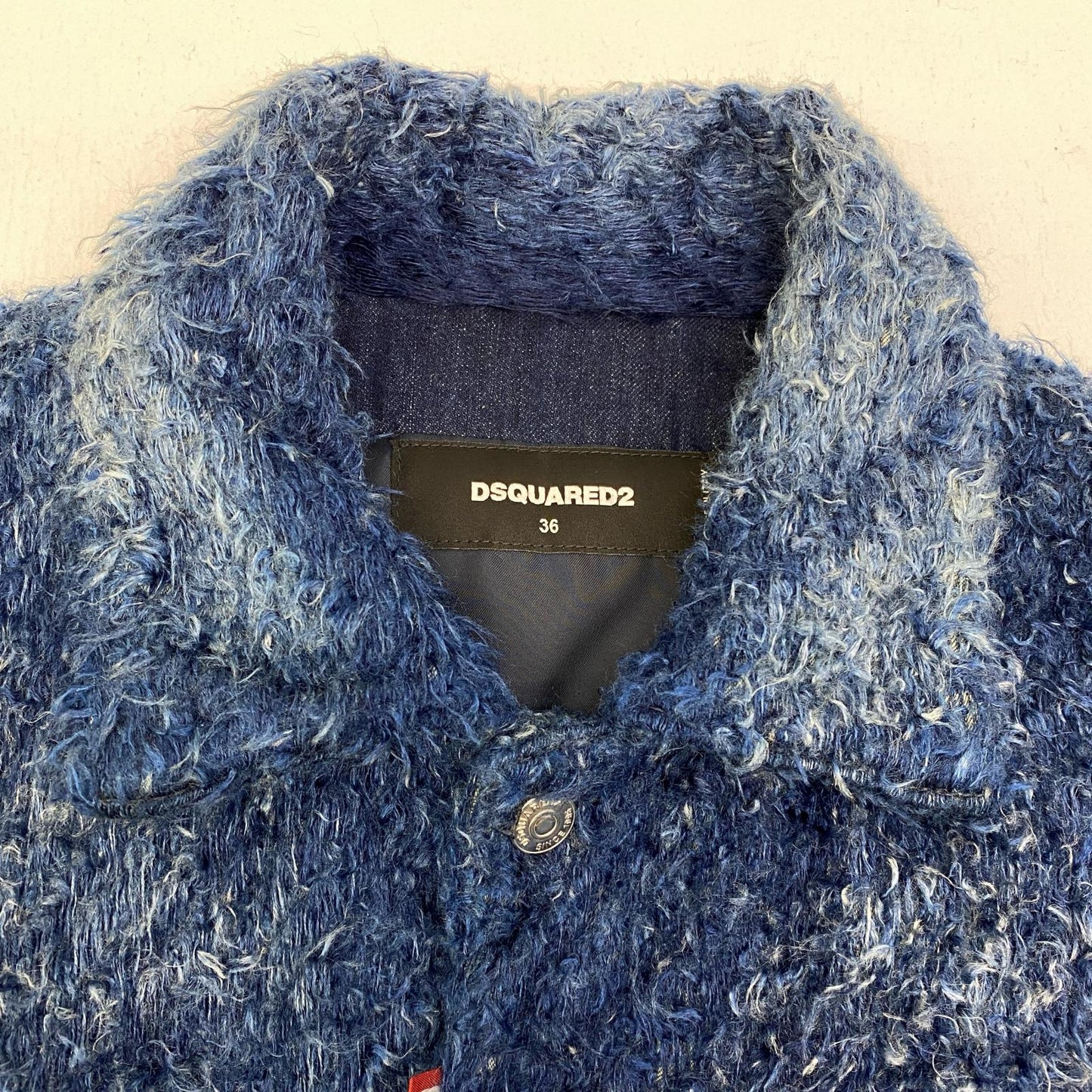 【中古】DSQUARED2 | ディースクエアード Furry Denim Over Jacket 国内正規品 その他アウター s72am1063 d30001 ブルー サイズ：36【加古川店】