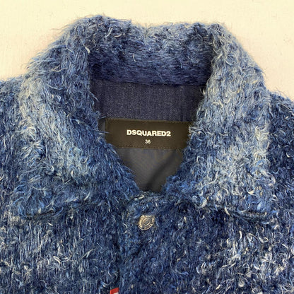 【中古】DSQUARED2 | ディースクエアード Furry Denim Over Jacket 国内正規品 その他アウター s72am1063 d30001 ブルー サイズ：36【加古川店】