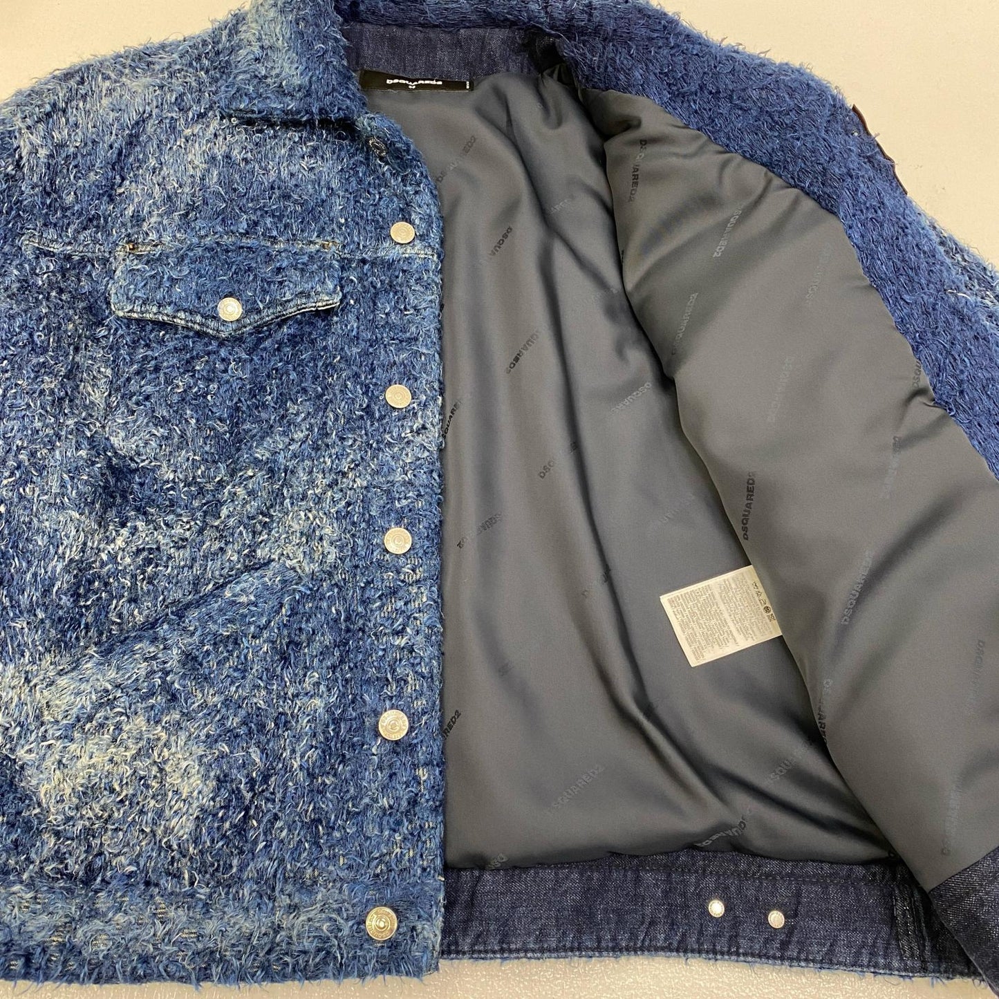 【中古】DSQUARED2 | ディースクエアード Furry Denim Over Jacket 国内正規品 その他アウター s72am1063 d30001 ブルー サイズ：36【加古川店】