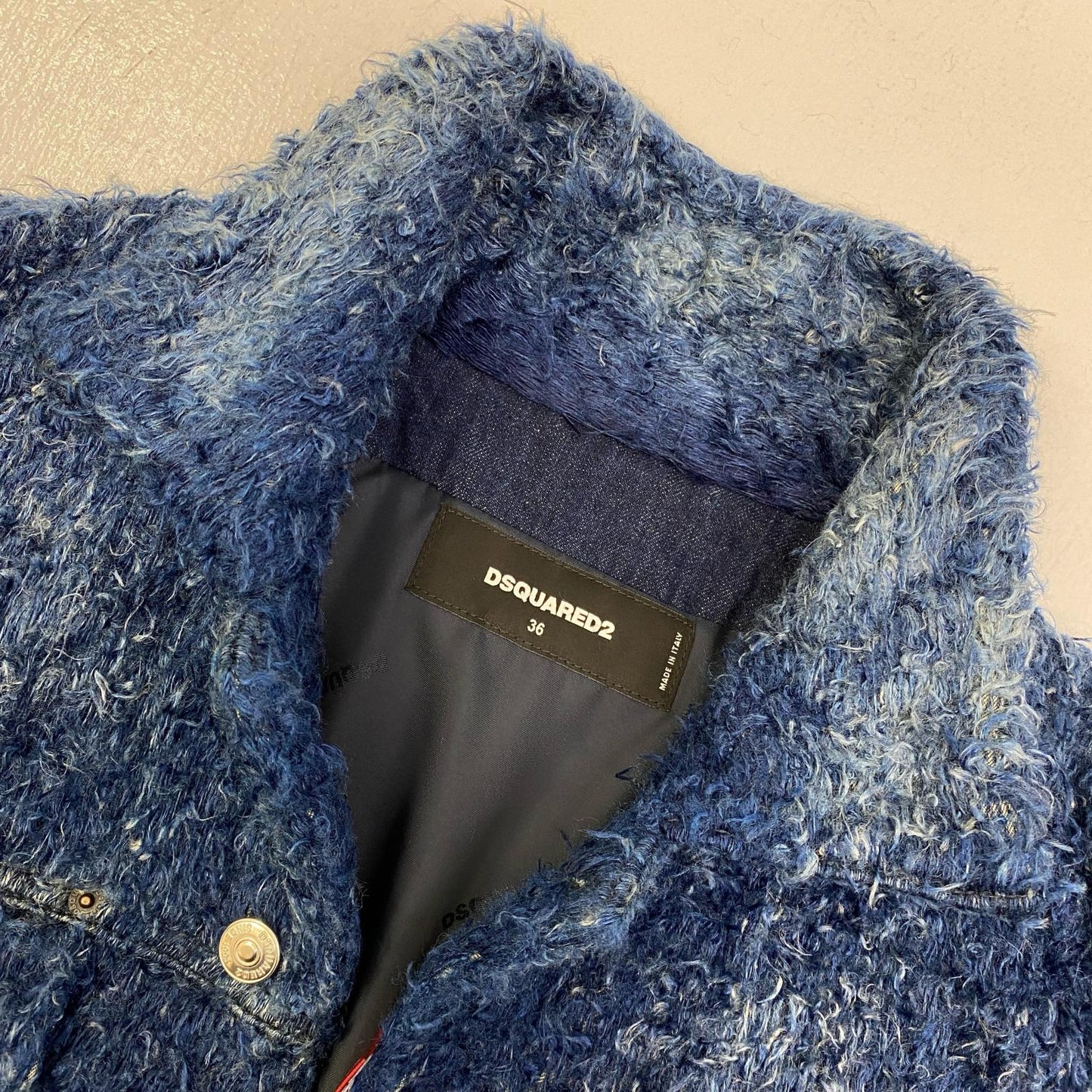 【中古】DSQUARED2 | ディースクエアード Furry Denim Over Jacket 国内正規品 その他アウター s72am1063 d30001 ブルー サイズ：36【加古川店】