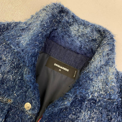 【中古】DSQUARED2 | ディースクエアード Furry Denim Over Jacket 国内正規品 その他アウター s72am1063 d30001 ブルー サイズ：36【加古川店】