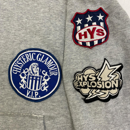 【中古】HYSTERIC GLAMOUR | ヒステリックグラマー L's パーカー 0143CF08 グレー サイズ：FreeSize【加古川店】