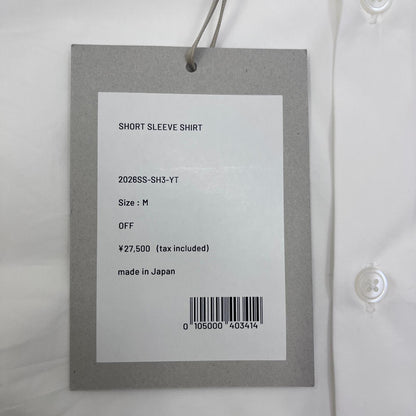 【中古】 SHORT SLEEVE SHIRT 半袖シャツ 2026SS-SH3-YT ホワイト サイズ：M【加古川店】