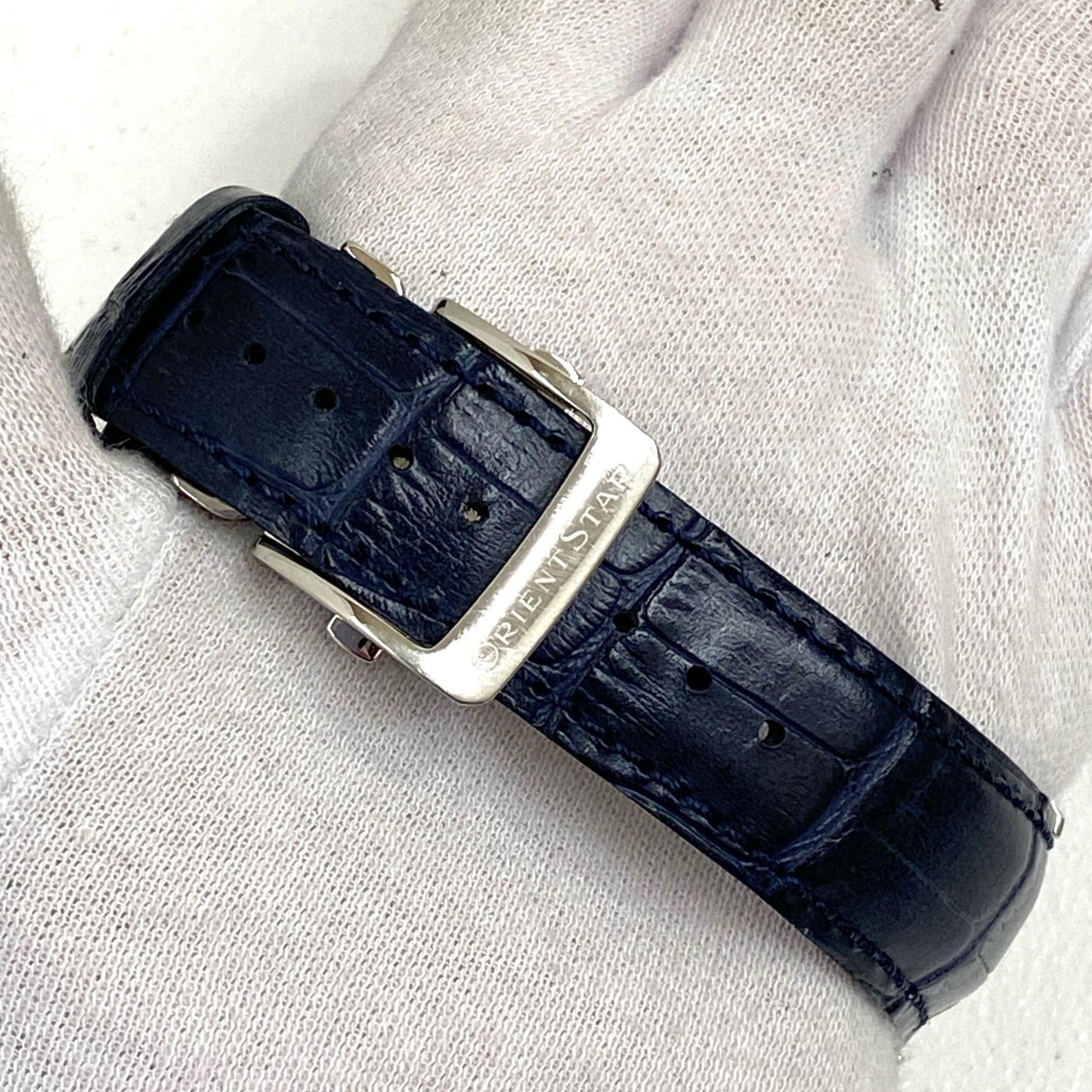 【中古】ORIENT STAR | オリエントスター レイヤードｽｹﾙﾄﾝ 腕時計 RK-AV0B04S ホワイト【加古川店】