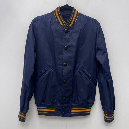 【中古】RRL(RALPH LAUREN) | ダブルアールエルラルフローレン varsity jacket ブルゾン 0200011466 ダークネイビー サイズ：S【加古川店】