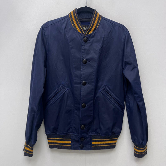 【中古】RRL(RALPH LAUREN) | ダブルアールエルラルフローレン varsity jacket ブルゾン 0200011466 ダークネイビー サイズ：S【加古川店】