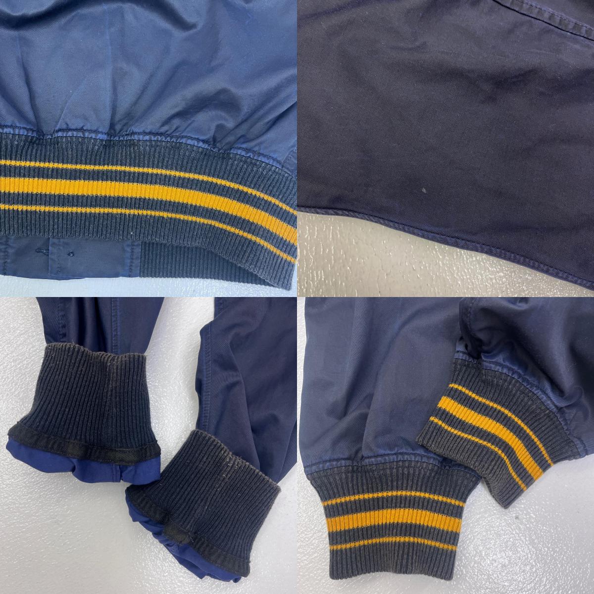 【中古】RRL(RALPH LAUREN) | ダブルアールエルラルフローレン varsity jacket ブルゾン 0200011466 ダークネイビー サイズ：S【加古川店】