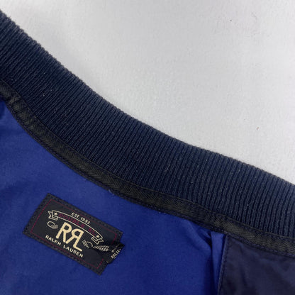 【中古】RRL(RALPH LAUREN) | ダブルアールエルラルフローレン varsity jacket ブルゾン 0200011466 ダークネイビー サイズ：S【加古川店】