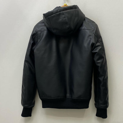 【中古】ALPHA | アルファ LEATHERETTE MA-1 レザー TA1658-001 ブラック サイズ：M【加古川店】