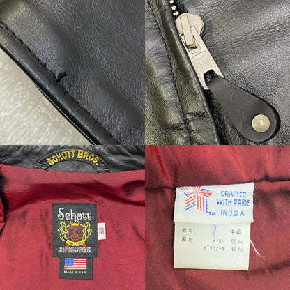 【中古】schott | ショット 641XX 60s STAND RIDERS レザー 7009 ブラック サイズ：32【加古川店】
