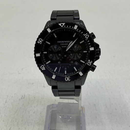 【中古】Emporio Armani | エンポリオ・アルマーニ CERAMICA 腕時計 AR-70010 ブラック【加古川店】