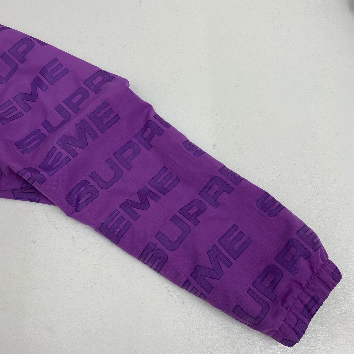 Supreme | シュプリーム Logo Ripstop Hooded ナイロンジャケット パープル Lサイズ 21FW トラックジャケット ナイロンジャケット パープル サイズ：L