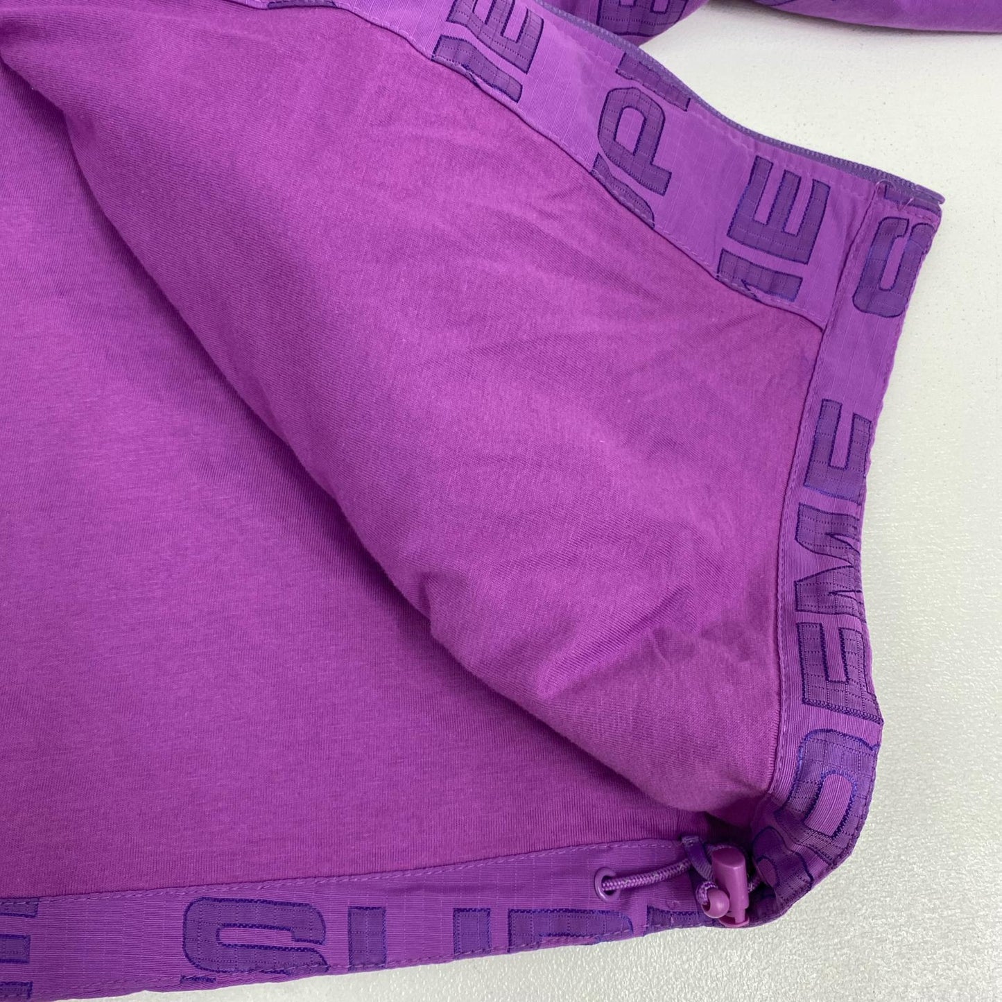 Supreme | シュプリーム Logo Ripstop Hooded ナイロンジャケット パープル Lサイズ 21FW トラックジャケット ナイロンジャケット パープル サイズ：L