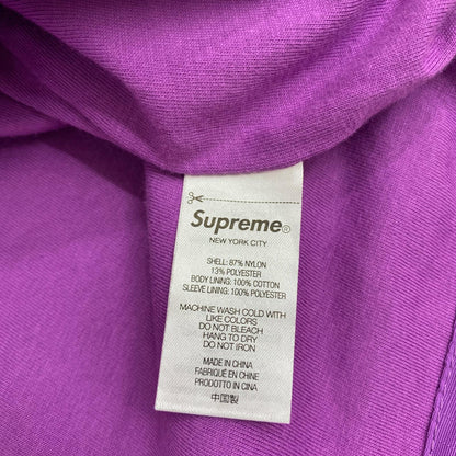 Supreme | シュプリーム Logo Ripstop Hooded ナイロンジャケット パープル Lサイズ 21FW トラックジャケット ナイロンジャケット パープル サイズ：L