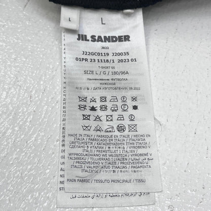 【中古】JIL SANDER | ジルサンダー Crewneck T-Shirt 半袖Ｔシャツ J22GC0119 J20035 ブラック サイズ：L【加古川店】