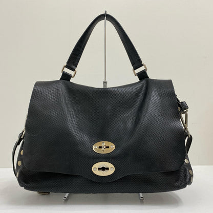 【中古】ZANELLATO | ザネラート POSTINA ANNI50 ショルダーバッグ ブラック【加古川店】