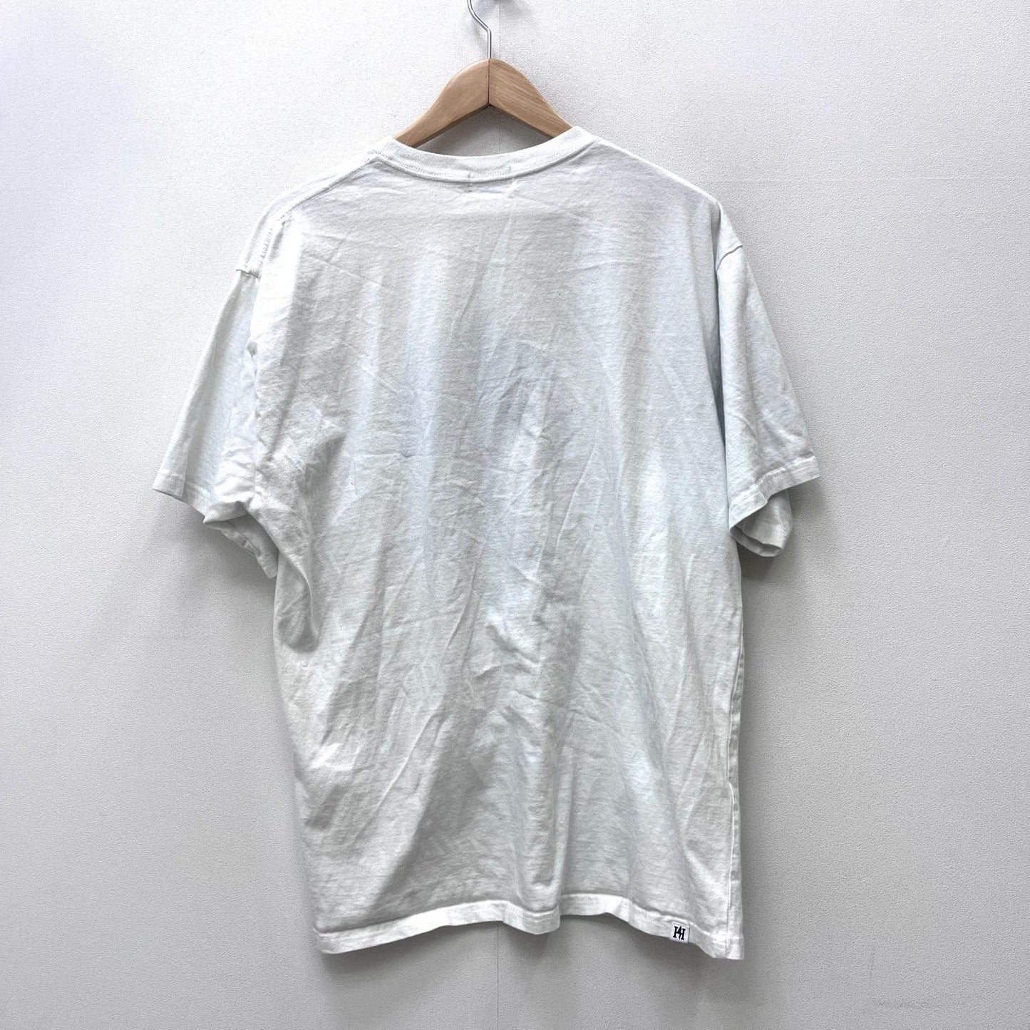 【中古】HYSTERIC GLAMOUR | ヒステリックグラマー GUITAR GIRL刺繍 半袖Ｔシャツ 02212CT04 ホワイト サイズ：XL【加古川店】