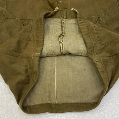 【中古】MILITARY衣料 | ミリタリーイリョウ British Army:Green Denim Smock ミリタリージャケット カーキ【加古川店】