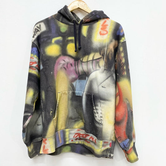 Supreme | シュプリーム ×LADY PINK プルオーバーパーカー 総柄 Mサイズ 21AW パーカー サイズ：M
