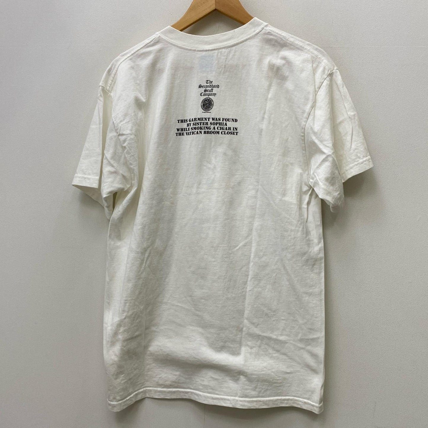 【中古】 MICHELANGELO ART TEE 半袖Ｔシャツ ホワイト サイズ：L【加古川店】