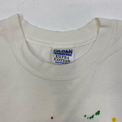 【中古】 MICHELANGELO ART TEE 半袖Ｔシャツ ホワイト サイズ：L【加古川店】