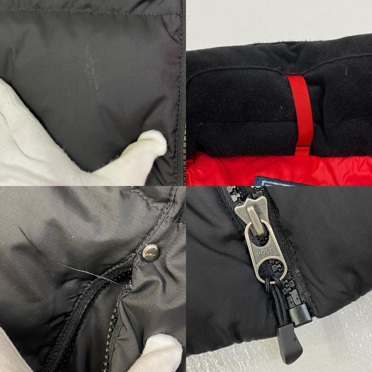 【中古】POLO RALPH LAUREN | ポロ・ラルフローレン BIG PONY DOWN JACKET ダウンジャケット ブラック サイズ：L【加古川店】