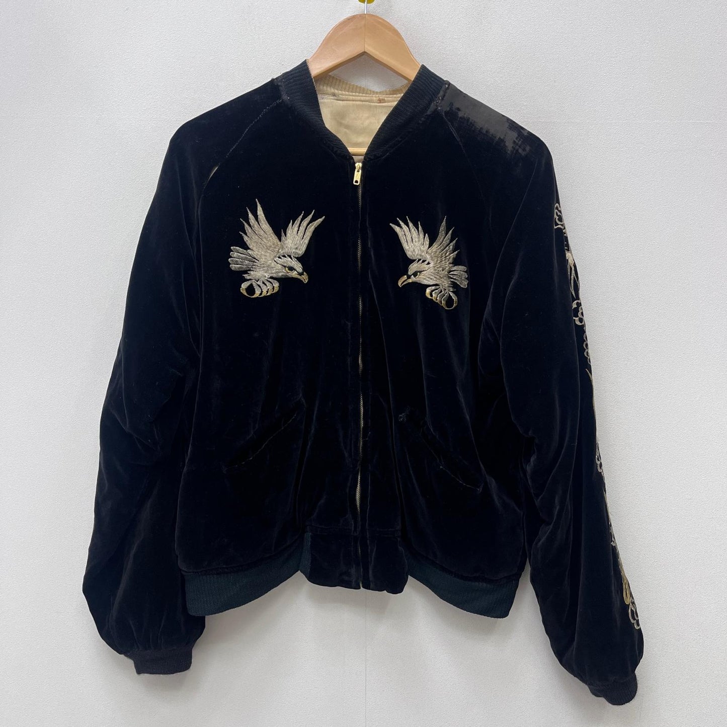 【中古】VINTAGE衣料 | ヴィンテージイリョウ アイスランド 鷹 スーベニアジャケット ブラック【加古川店】