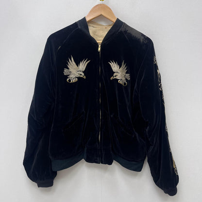 【中古】VINTAGE衣料 | ヴィンテージイリョウ アイスランド 鷹 スーベニアジャケット ブラック【加古川店】