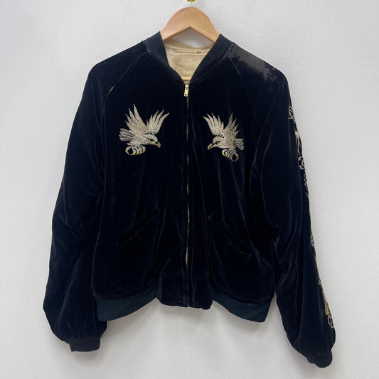 【中古】VINTAGE衣料 | ヴィンテージイリョウ アイスランド 鷹 スーベニアジャケット ブラック【加古川店】